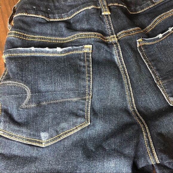 𝅺American  Eagle Hi Rise Shortie Shorts Size 2 - Picture 6 of 9